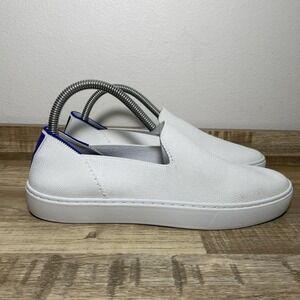 Rothy's The Original Slip On Casual Shoes Bright‎ White Women's 9 Knit  EUC